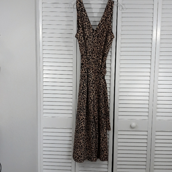 mira & co Pants - NWOT Mira  Leopard Jumpsuit sz L